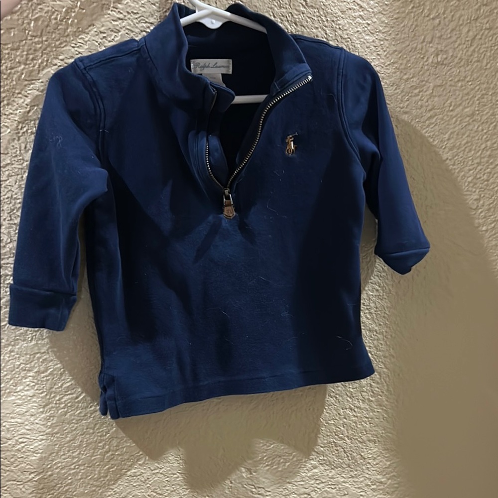 Navy Blue Kids Shirt by Ralph Lauren